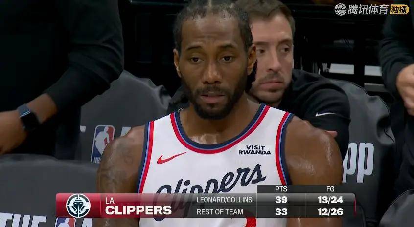 快船险胜！小卡31+9+7，赛后柯林斯抱住拉文，小卡场边接受采访