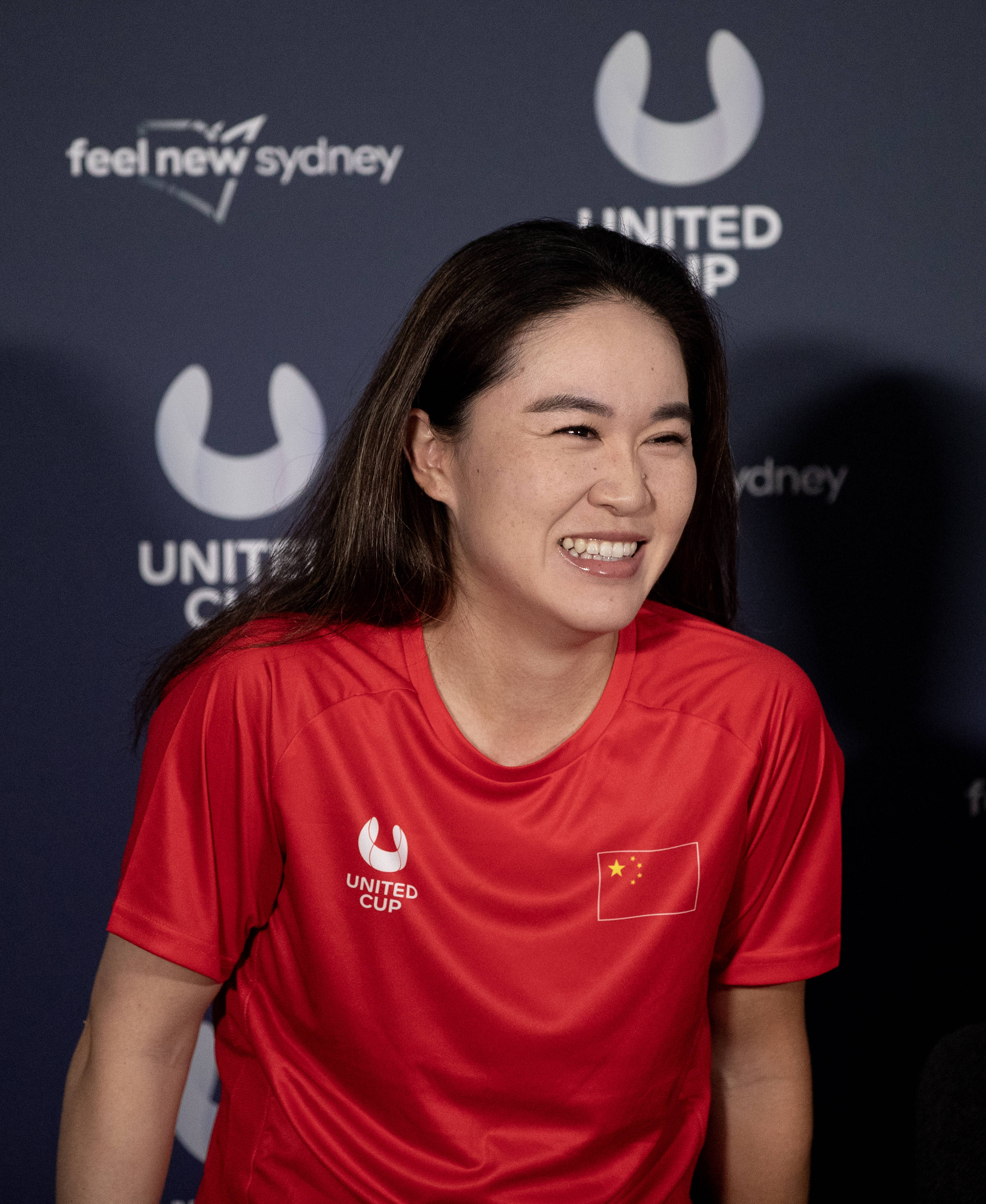 （体育）网球——中国队出席联合杯悉尼赛区新闻发布会